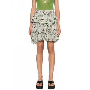 NEW ULLA JOHNSON keira skirt in botanical mist